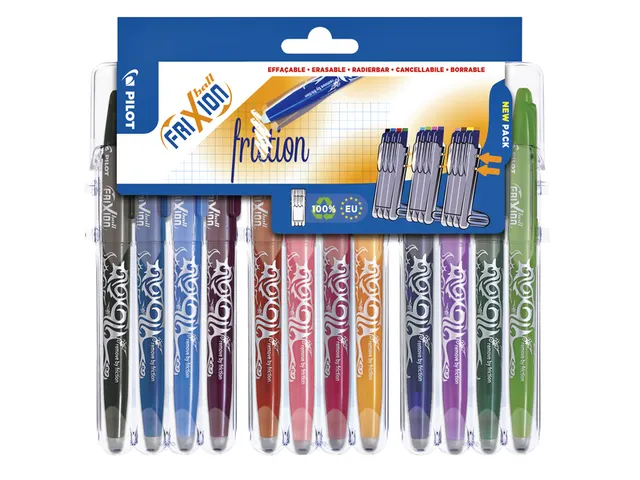 Rollerpen Pilot Frixion Ball 0.7 Set2Go BL-FR7 12 stuks medium punt