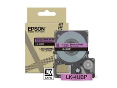 C53S672101 Epson 12mm paars zwart LK4UBP kleur lettertape 8m