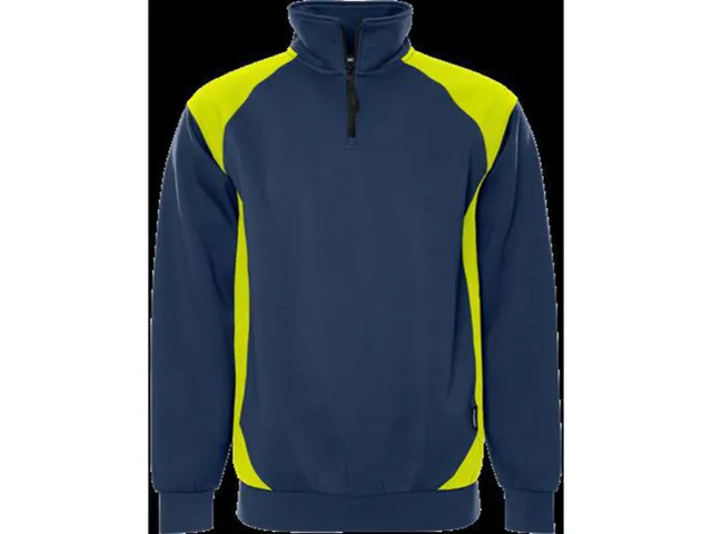Fristads 7048 GSM sweater, blauw/geel, maat 3XL, per stuk
