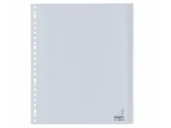 Tabblad Kangaro A4 venster PP 120 micron 23-gaats grijs 5-delig EB