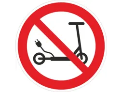 verbodsbord,E-scooter parkeren verboden,PE-folie,lang nalichtend