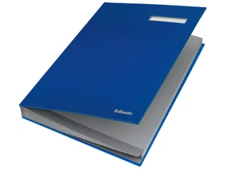 Vloeiboek Esselte 6210 karton 20 vakken blauw - 8