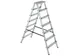 double échelle en aluminium,double face,2x7marche(s),estrade H 1,52m