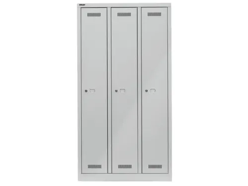 garderobekast,HxBxD 1700x900x500mm,3vak,vak B 248mm,cil.-slot,