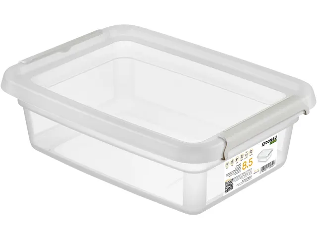 Donau Home Voedseldoos 8,5 Liter transparant kunststof