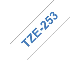Labeltape Brother P-touch TZe-253 standaard 24mm blauw op wit - 2