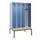 locker met bank,HxBxD 2120x1200x815mm,4vak,vak B 300mm,cilinderslot