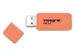 Clé USB 3.0 Integral Neon USB-A 64Go orange