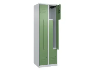Z-garderobekast,HxBxD 1850x600x500mm,vak B 150/300mm,cil.-slot - 2