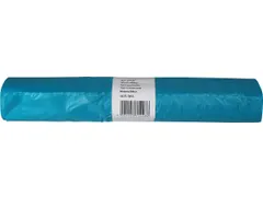 Vuilniszak 20 micron 70x110cm 120L HDPE blauw Rol van 25 stuks