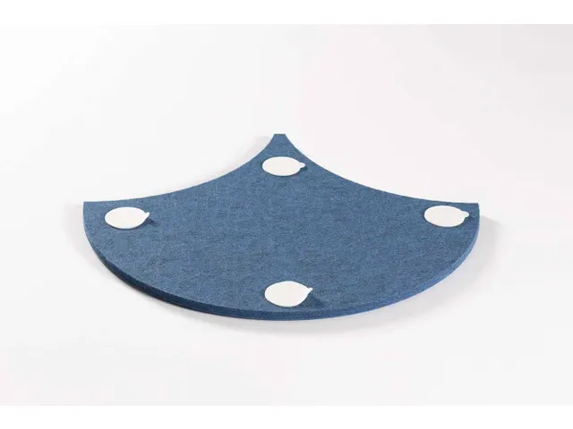 Akoestische PET-vilt Japanse Golf tegels blauw 30x26cm 22 stuks