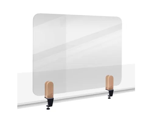 Bureauscherm Elements doorzichtig 60x80cm klemmen