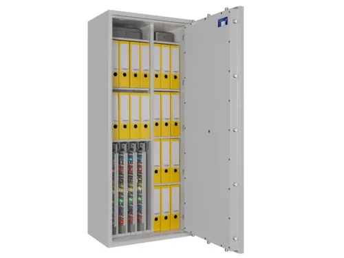 sleutelkluis,HxBxD 1550x650x420mm,448haak,legborden,romp RAL7035