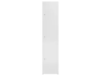 Lockerkast 1800x415x500mm 1x3 vakken cilinderslot, sokkel, RAL9003 - 2
