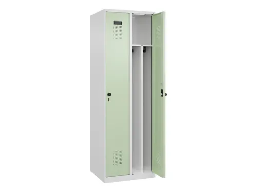 locker voor scheiding van kleding,HxBxD 1850x600x500mm,2vak