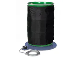 Isolerende Kap V. Verwarmingsmantel,V. 200L Vat,Buiten Nylon,Zwart