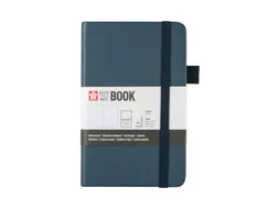 Notitieboek Sakura hard cover pocket lijn donker indigo 90x140mm