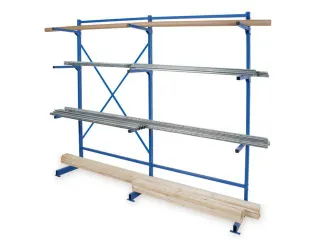 Draagarmstelling Basis+aanbouw Hxbxd 1950x2090x450mm 3staanders 9arm - 1