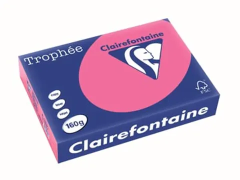 Trophée Intens gekleurd papier A4 160 gram 250vel Fuchsia roze