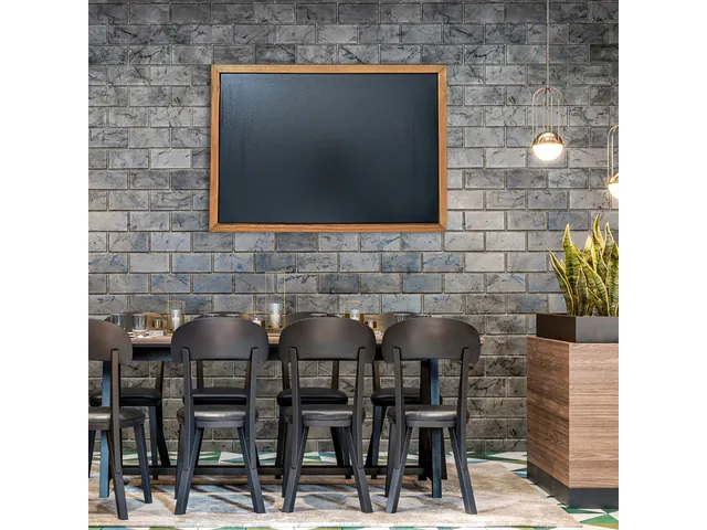 Tableau noir Seco noir avec cadre A2