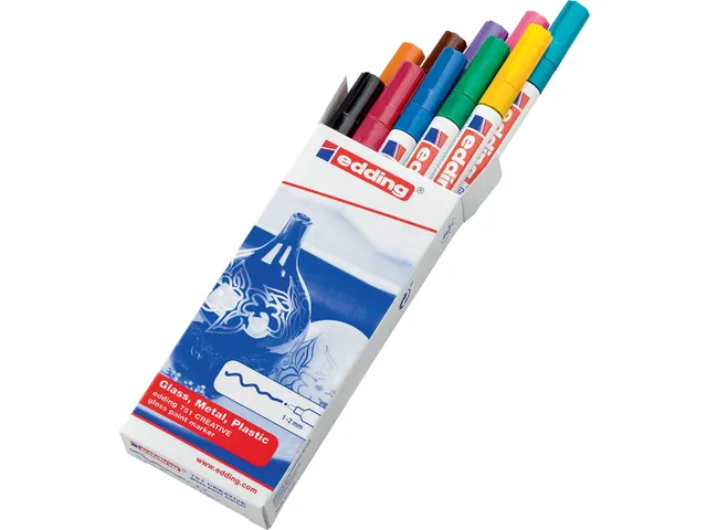 Glanslakmarker 751 Set Van 10 Stuks In Geassorteerd