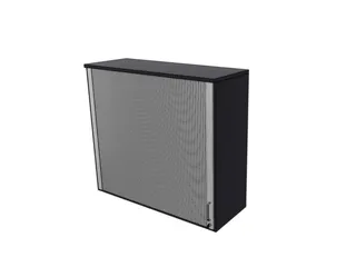 opzetkast,v. roldeurkast,HxBxD 1070x1200x445mm,roldeur,CC-zwart - 1