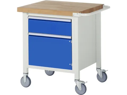 Werkbank Hxbxd 880x750x700mm Beukenhouten Werkblad 1lade Kast