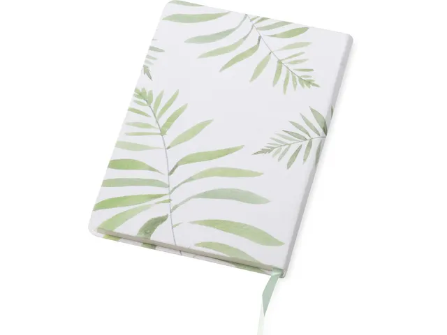 Carnet de notes Linen Fern ligné 15x20cm
