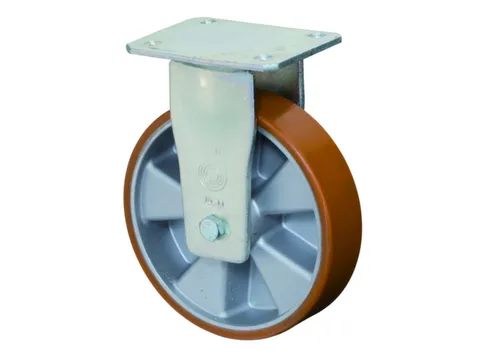 Bokwiel Draagverm.450Kg Øxb 125X50Mm Gegoten Pu Aluminium Velg