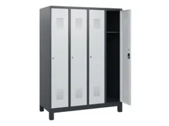schoollocker,HxBxD 1630x1200x500mm,4vak,vak B 300mm,cil.-slot,voeten