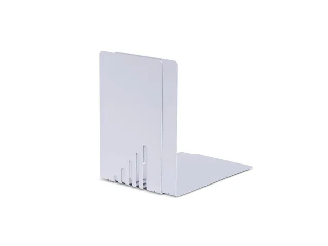Boekensteunen Metaal 14x12x14cm Wit 2 Stuks