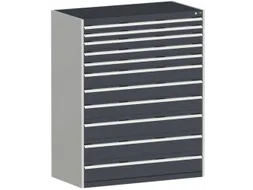 ladekast HxBxD 1600x1300x750mm 11laden zware lasten RAL7035 RAL7016