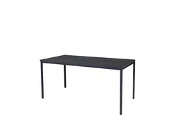 Domino Basic Tafel Vaste Hoogte 160x80 houtprint schaduw zwart 4-poots