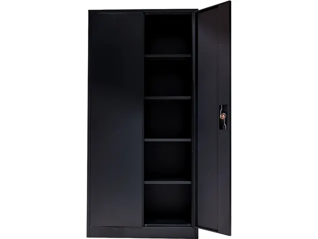 Draaideurkast 1850x900x400mm Zwart