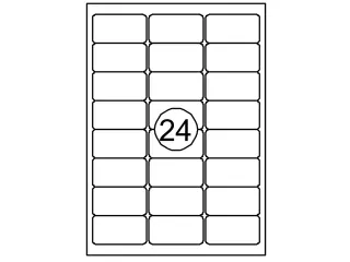 Rillprint Etiket 64.6x33.8mm 24 op een vel 1000 Vel - 1