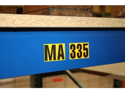 veldmagneet voor stelling,letters A-Z,DIN A4,H 43mm,magneetfolie