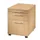 Mobiel Ladenblok 590x430x560mm Pennenlade 1lade 1hangmappenlade Beuken