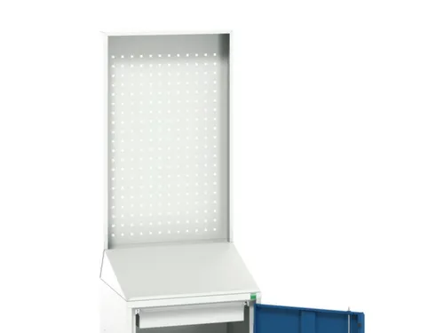 geperforeerde achterwand,v. lessenaarkast,HxBxD 870x525x75mm,staal
