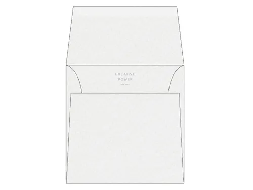 Vierkante envelop Strip 170x170mm Rives Shetland 171µm Extra wit