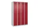 locker voor scheiding van kleding,HxBxD 1850x1200x500mm,4vak