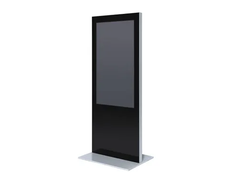 Behuizing Digitale Totem Slim Zwart/Zilver voor 55 inch scherm