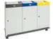 station de tri sélectif 3x30l HxlxP 700x910x300mm coupe-feu