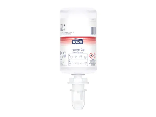 Alcohol gel Tork 424103 S4 voor handdesinfectie ongeparfumeerd 1000ml