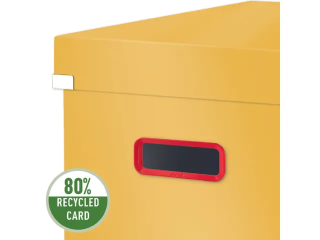 Cosy Click & Store cube boîte de classement grande, jaune