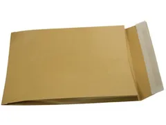Enveloppen balg 229x324x35 mm strip bruine kraft 250 st