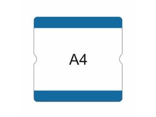 beschrijfbare hoes,markering HxB 302x290mm,PVC,blauw - 1
