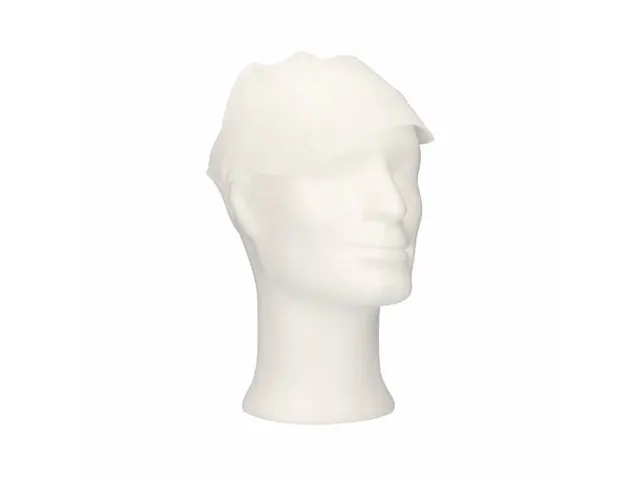 Pp Non Woven Pet Met Klep Wit 'peak Cap' 1000 Stuks
