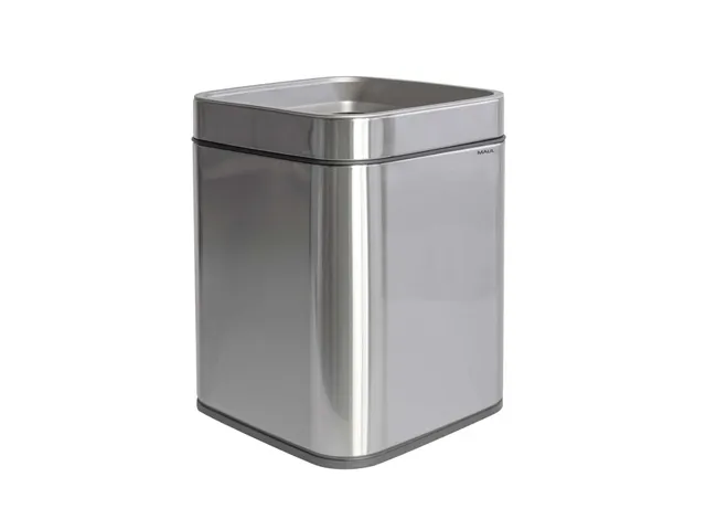 9501594 Afvalbak MAULprime 15L edelstaal 25.1x25.1x32.2cm zilver