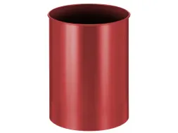 Ronde Papierbak Metaal 30 Liter Rood