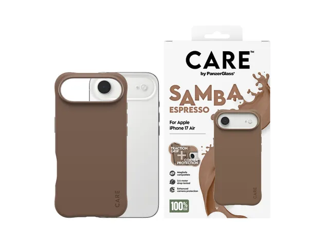 PanzerGlass CARE by Samba Case Espresso w. MagSafe iPhone Air, H